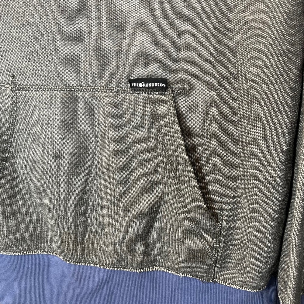 The Hundreds Room Crewneck‎ Sweatshirt Grey Heathered Pullover Blue Size Medium - Picture 3 of 7